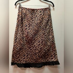 Karen Millen Animal Print A-Line Skirt